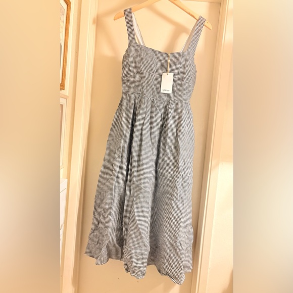 Quince Dresses & Skirts - Quince Black and White Gingham Dress